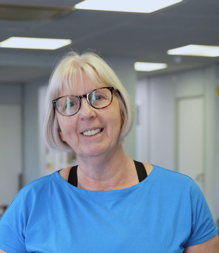 Karen smiling after a workout – personal training in St Albans at The Training Gyms.