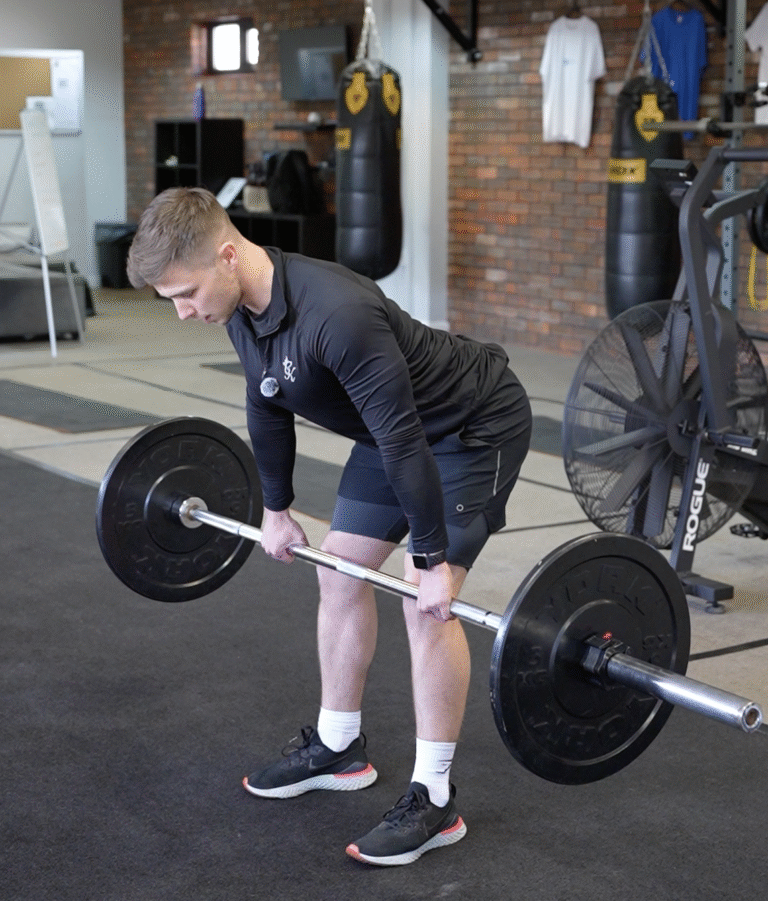 Personal training in Northampton – trainer demonstrating RDL technique with client for safer, stronger lifting.