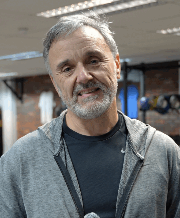 Gym member sharing his experience with personal training at The Training Gyms in Hitchin